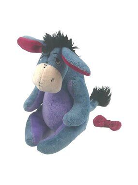 Disney Eeyore Plush Toy 12" Blue & Purple Soft Stuffed Animal
